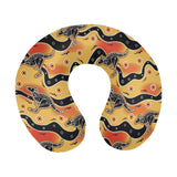 Kangaroo Australian aboriginal art pattern U-Shaped Travel Neck Pillow