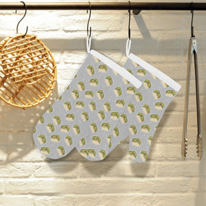 Sandwich Pattern Print Design 05 Heat Resistant Oven Mitts