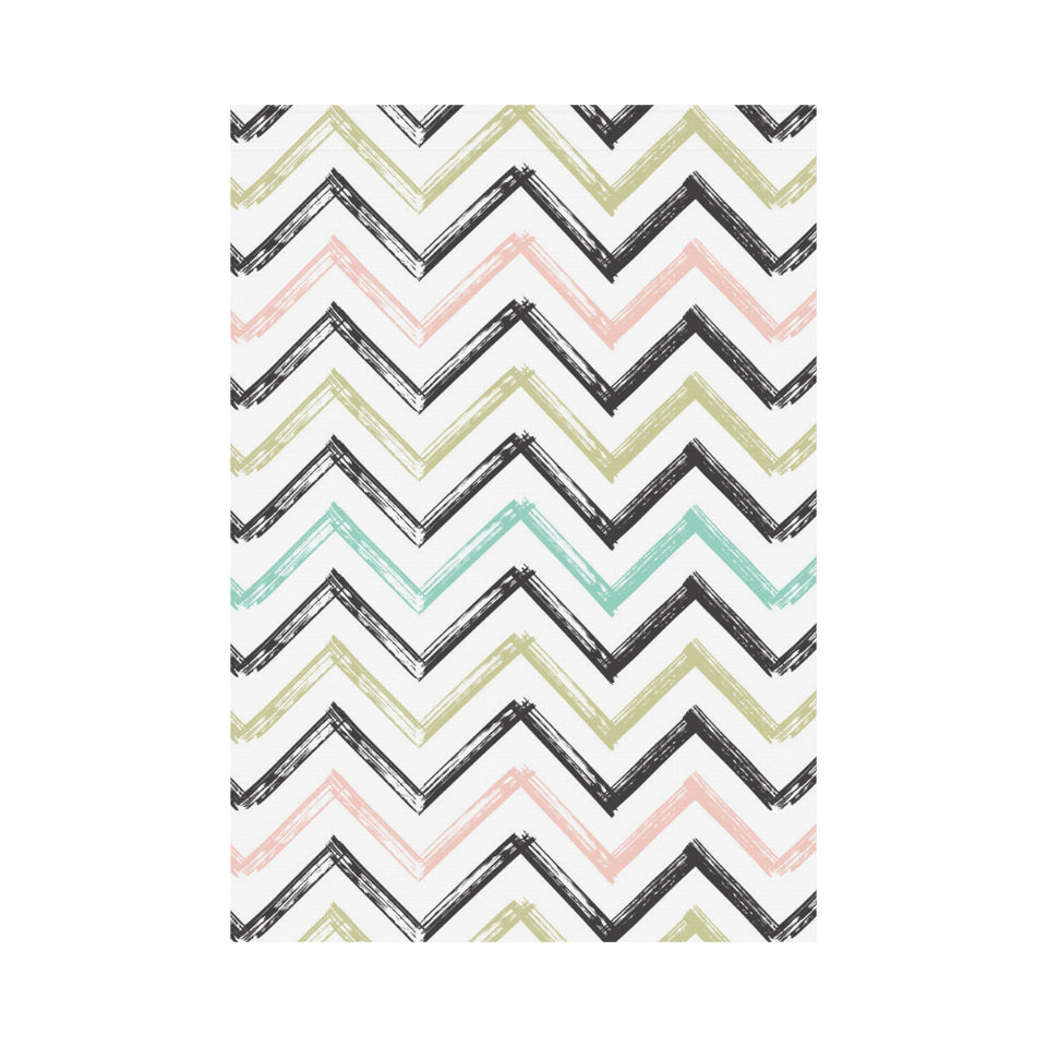 zigzag chevron paint pattern House Flag Garden Flag