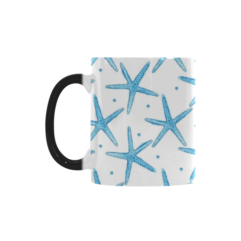 Watercolor starfish pattern Morphing Mug Heat Changing Mug