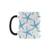 Watercolor starfish pattern Morphing Mug Heat Changing Mug