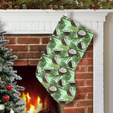 Coconut Pattern Print Design 02 Christmas Stocking