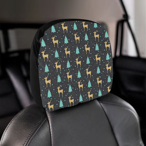Deers star tree pattern Car Headrest Cover
