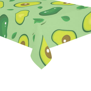 Avocado pattern green background Tablecloth