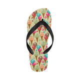 Colorful ice cream pattern Unisex Flip Flops