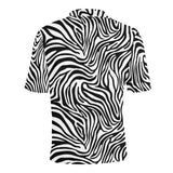 Zebra skin pattern Men's All Over Print Polo Shirt