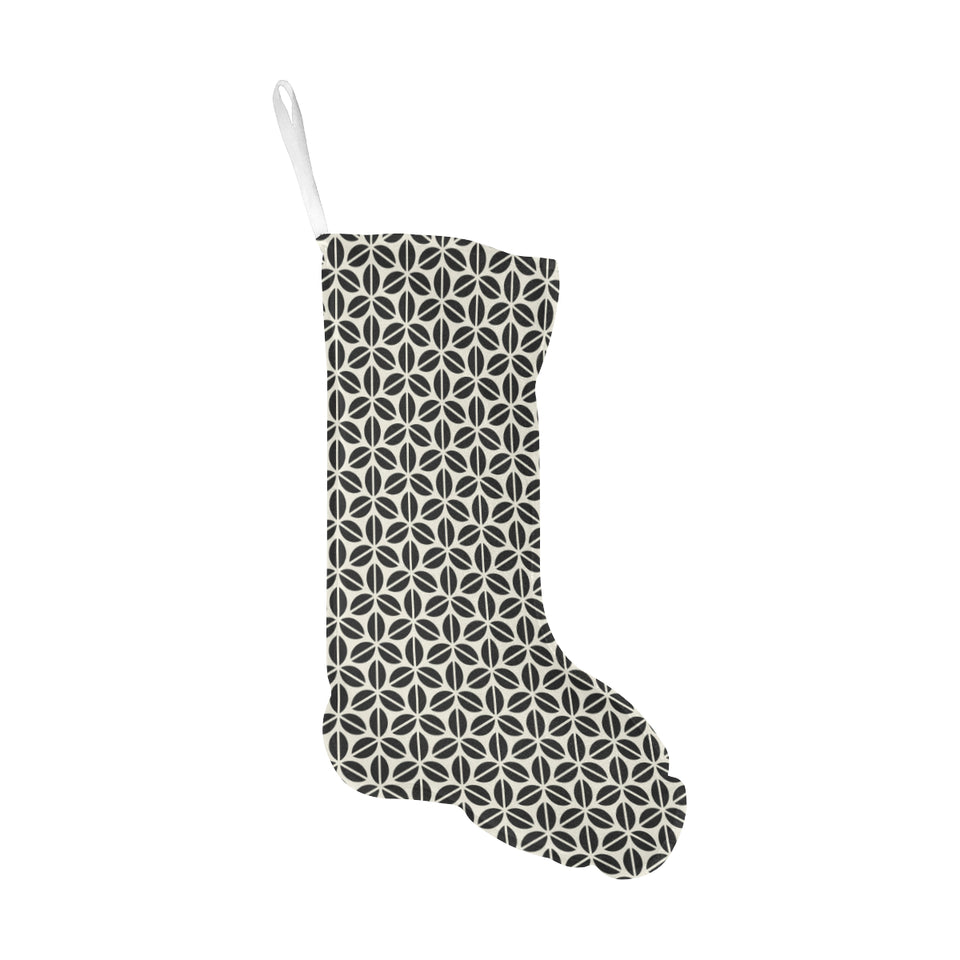 Coffee bean abstract modern pattern Christmas Stocking