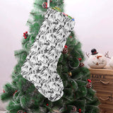 Greyhound Pattern Print Design 01 Christmas Stocking