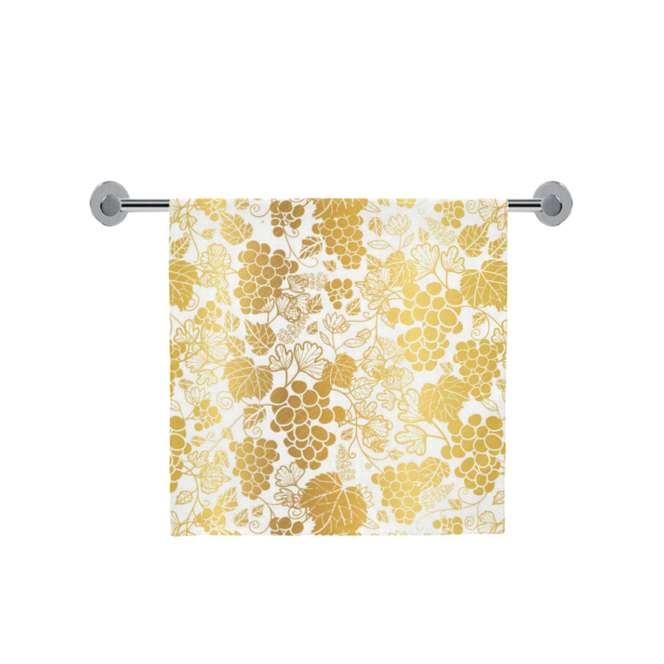 Gold grape pattern Bath Towel