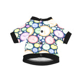 Colorful clock background All Over Print Pet Dog Round Neck Fuzzy Shirt