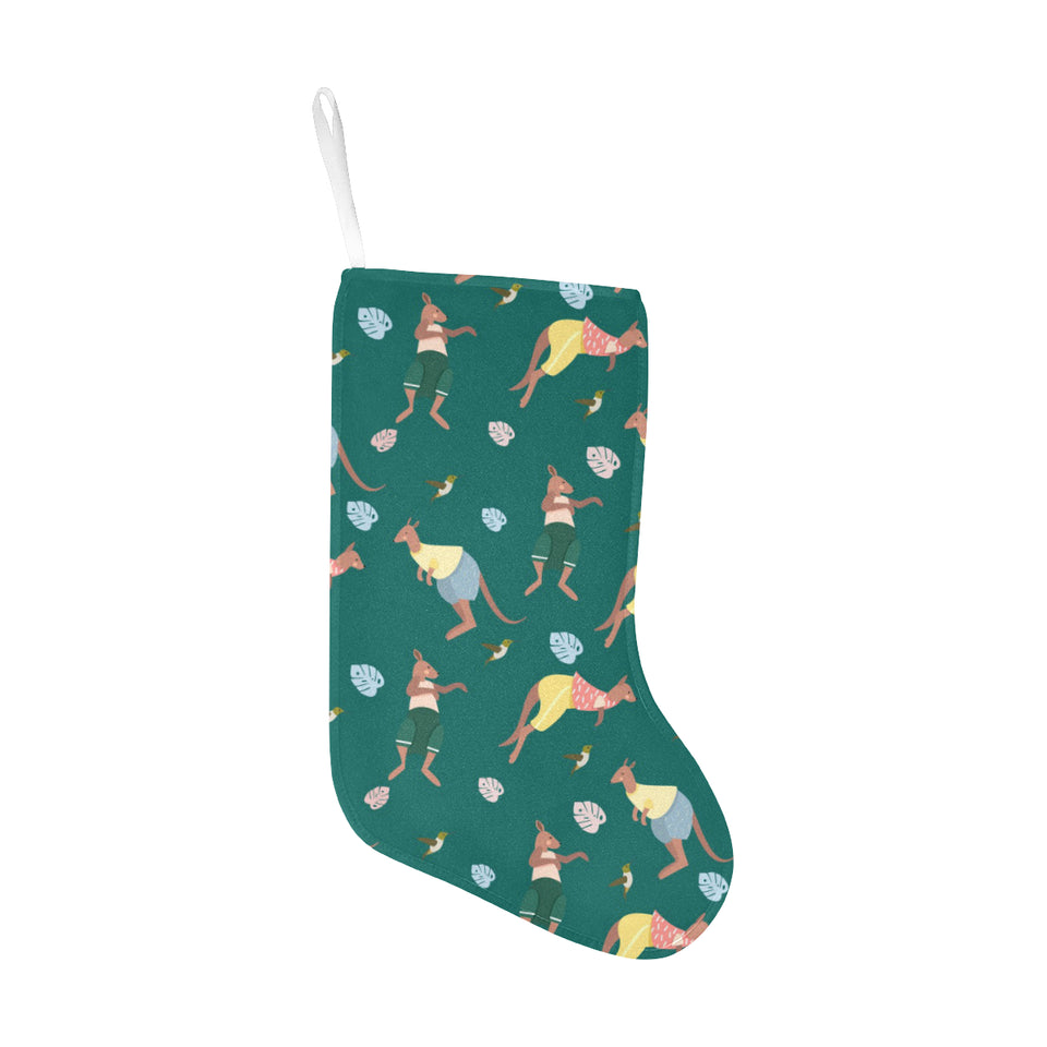Kangaroo leaves pattern Christmas Stocking