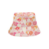 Hand drawn heart design pattern Unisex Bucket Hat