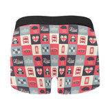 British Pattern Print Design 05 Men's All Over Print Boxer Briefs Men's Underwear