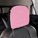Sweet candy pink background Car Headrest Cover