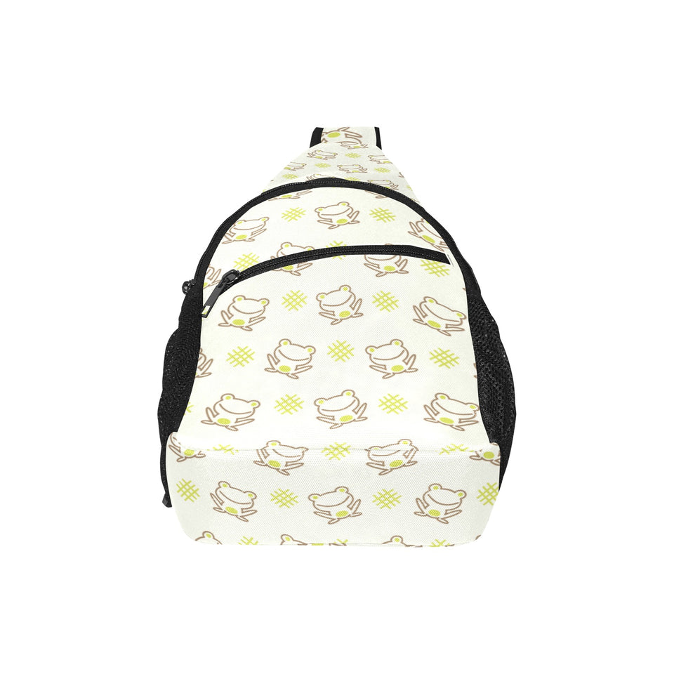 Cute cartoon frog baby pattern All Over Print Chest Bag