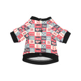 British Pattern Print Design 05 All Over Print Pet Dog Round Neck Fuzzy Shirt