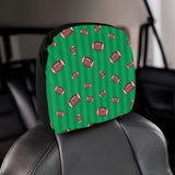 American football ball field background Car Headrest Cover