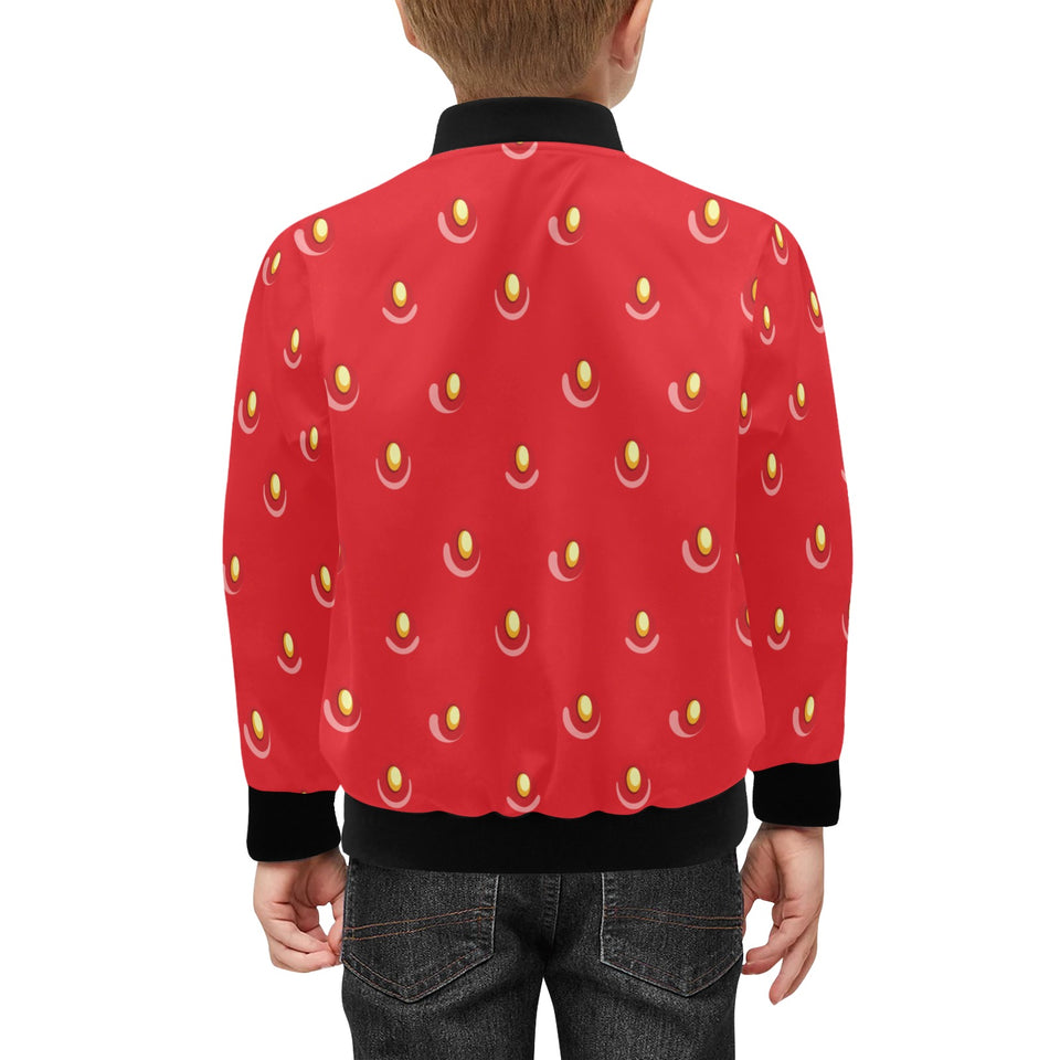 strawberry texture skin pattern Kids' Boys' Girls' Bomber Jacket