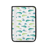 watercolor crocodile pattern Car Seat Belt Cover