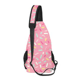 Pink donut glaze candy pattern All Over Print Chest Bag