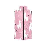 Llama Alpaca pink background Men's Padded Vest
