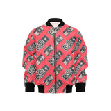 Camera Pattern Print Design 05 Kids' Boys' Girls' Bomber Jacket