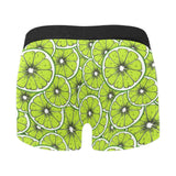 Slices of Lime design pattern Men's All Over Print Boxer Briefs Men's Underwear