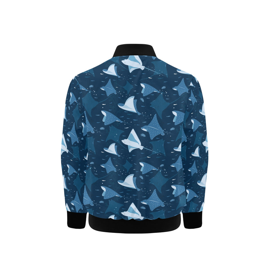 Stingray Pattern Print Design 04 Kids' Boys' Girls' Bomber Jacket