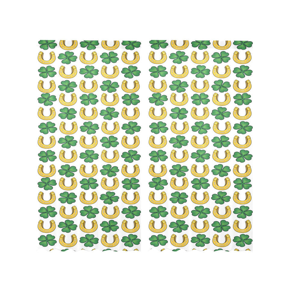 Horseshoes Pattern Print Design 04 Gauze Curtain
