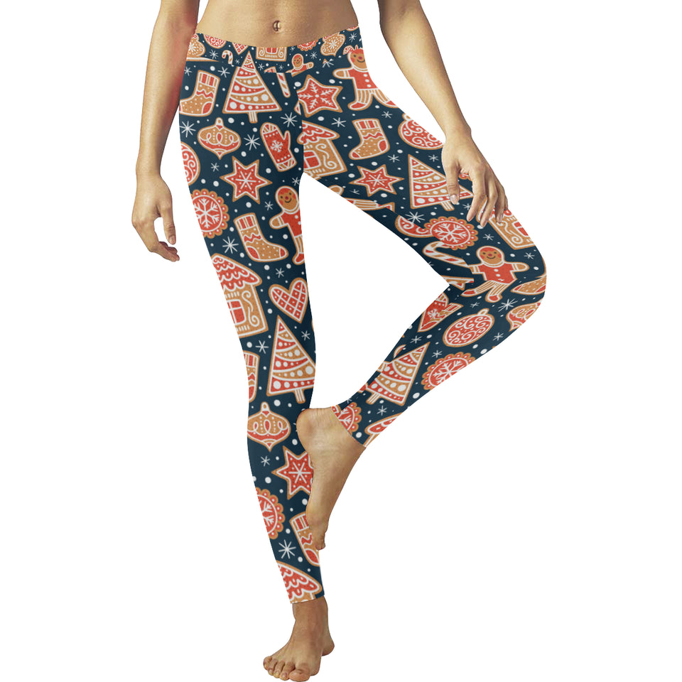 Christmas gingerbread cookie pattern Women's Legging Fulfilled In US