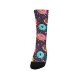 Colorful donut glaze pattern Crew Socks