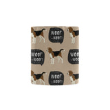 Beagle pattern Classical White Mug (Fulfilled In US)