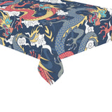 Blue red dragon cloud pattern Tablecloth