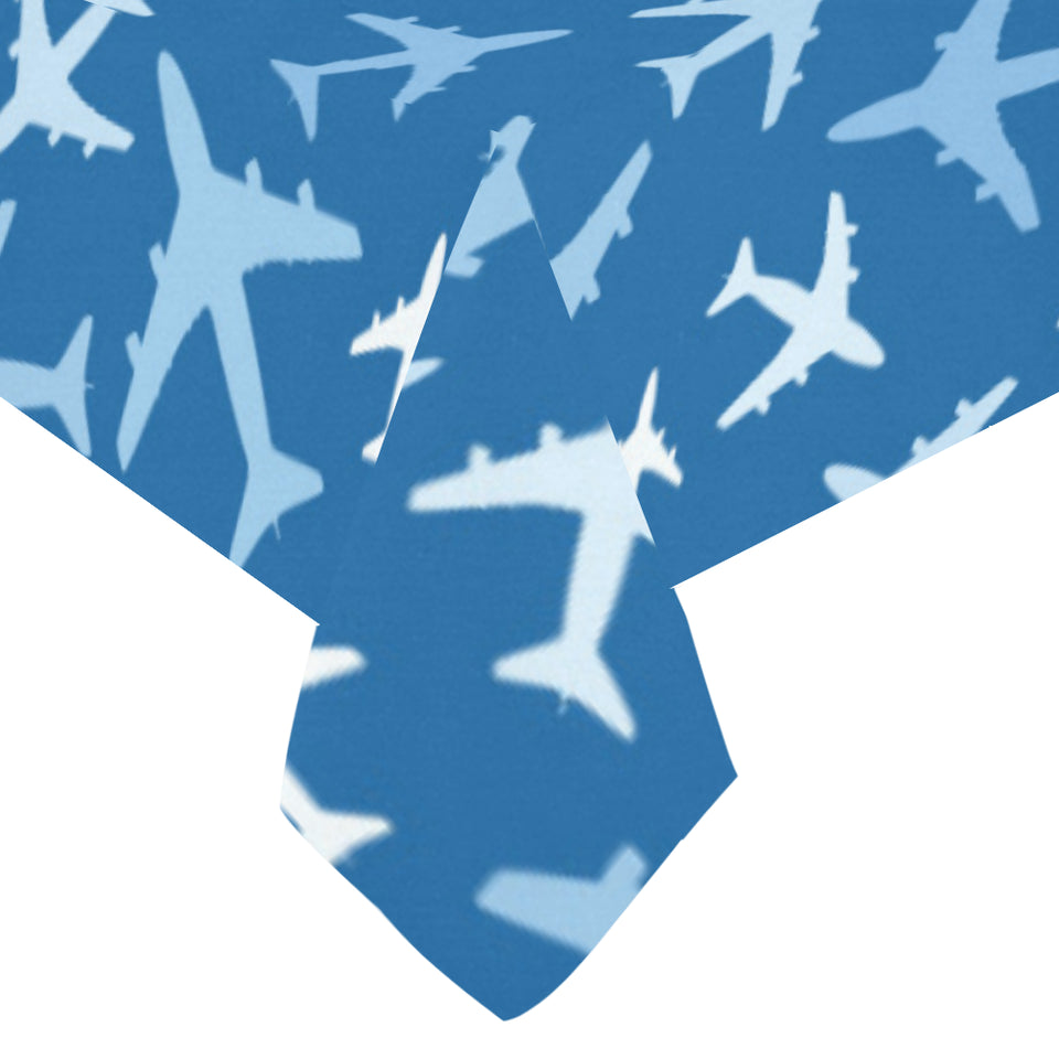 Airplane pattern in the sky Tablecloth