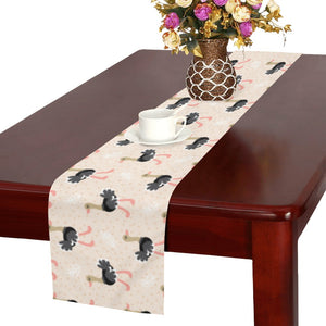 Ostrich Pattern Print Design 05 Table Runner