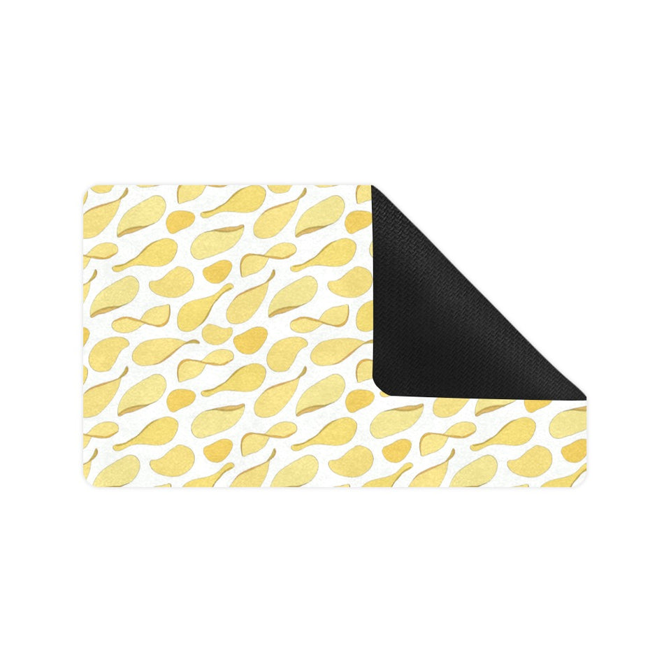 Potato Chips Pattern Print Design 02 Doormat