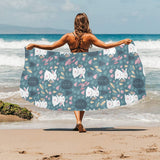 Cute rabbit pattern Beach Towel