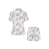dragon fruit pattern Women's V-Neck Short Pajama Set