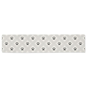 Dog Paws Pattern Print Design 03 Table Runner
