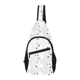 Bull Terrier Pattern Print Design 01 All Over Print Chest Bag