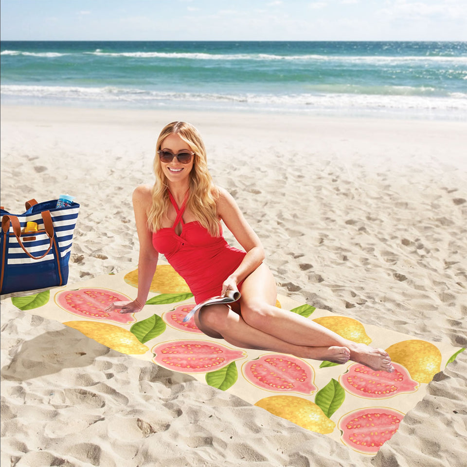 Beautiful guava pattern Beach Towel