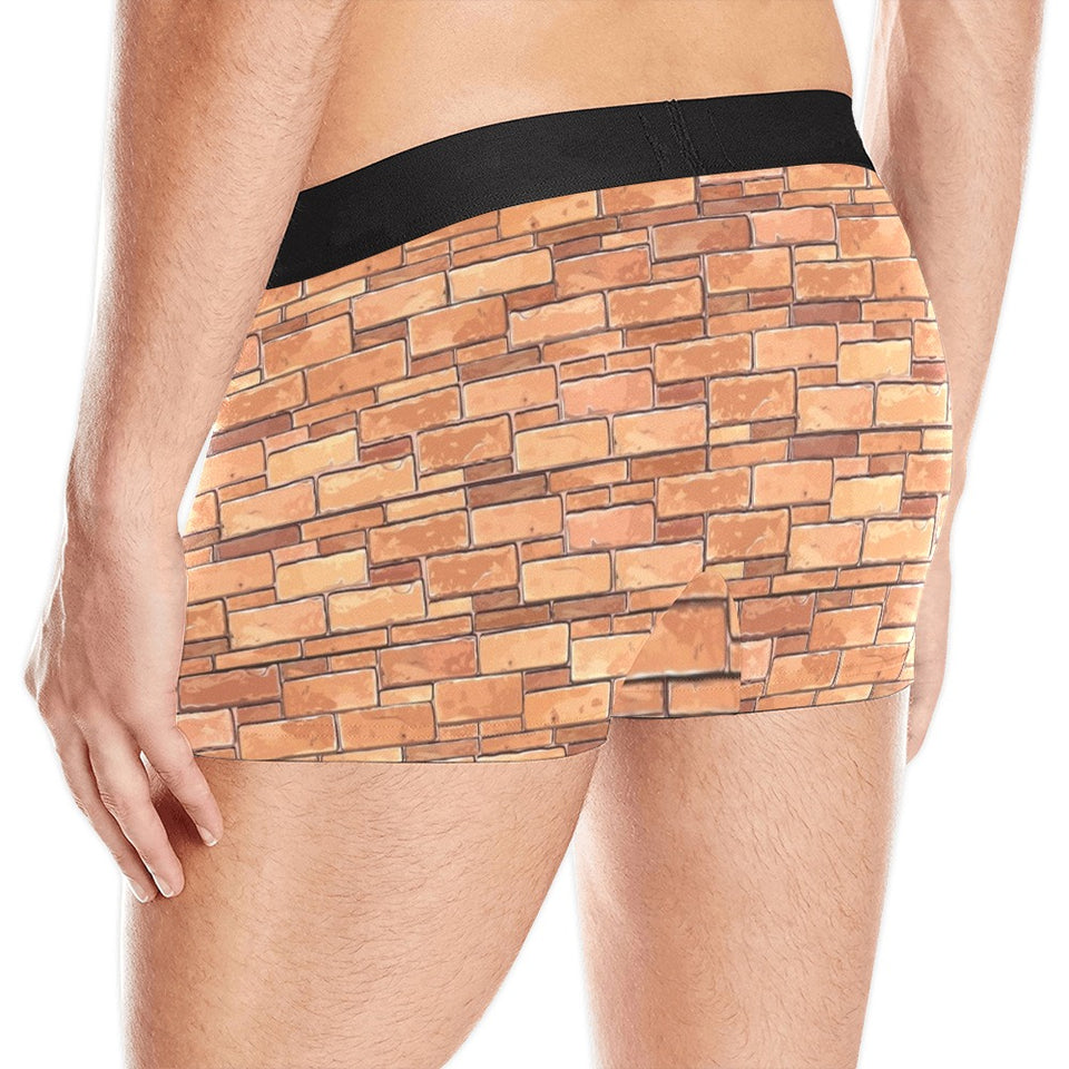 Brick Printed Pattern Print Design 04 Men's All Over Print Boxer Briefs Men's Underwear