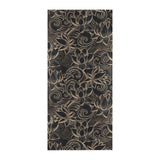 luxurious gold lotus waterlily black background Beach Towel