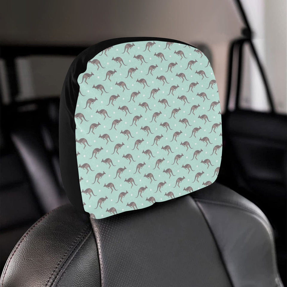 Kangaroo pattern background Car Headrest Cover