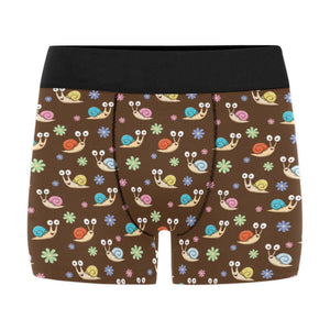 Snail Pattern Print Design 03 Men's All Over Print Boxer Briefs Men's Underwear