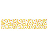 Fried Eggs Pattern Print Design 05 Table Runner
