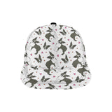 Boston terrier dog hearts vector pattern All Over Print Snapback Cap