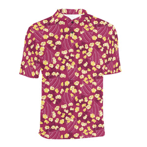 Popcorn Pattern Print Design 02 Men's All Over Print Polo Shirt