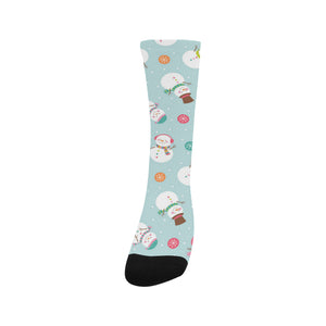 Cute snowman snowflake pattern Crew Socks