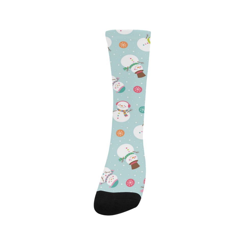 Cute snowman snowflake pattern Crew Socks